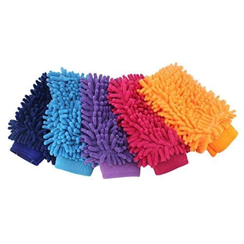Microfiber Cleaning Gloves for Home, Electrical, Car, Speaekrs, Mix Color, Pack of 3