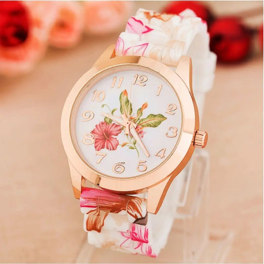 Silicone Strap Watch For Women
