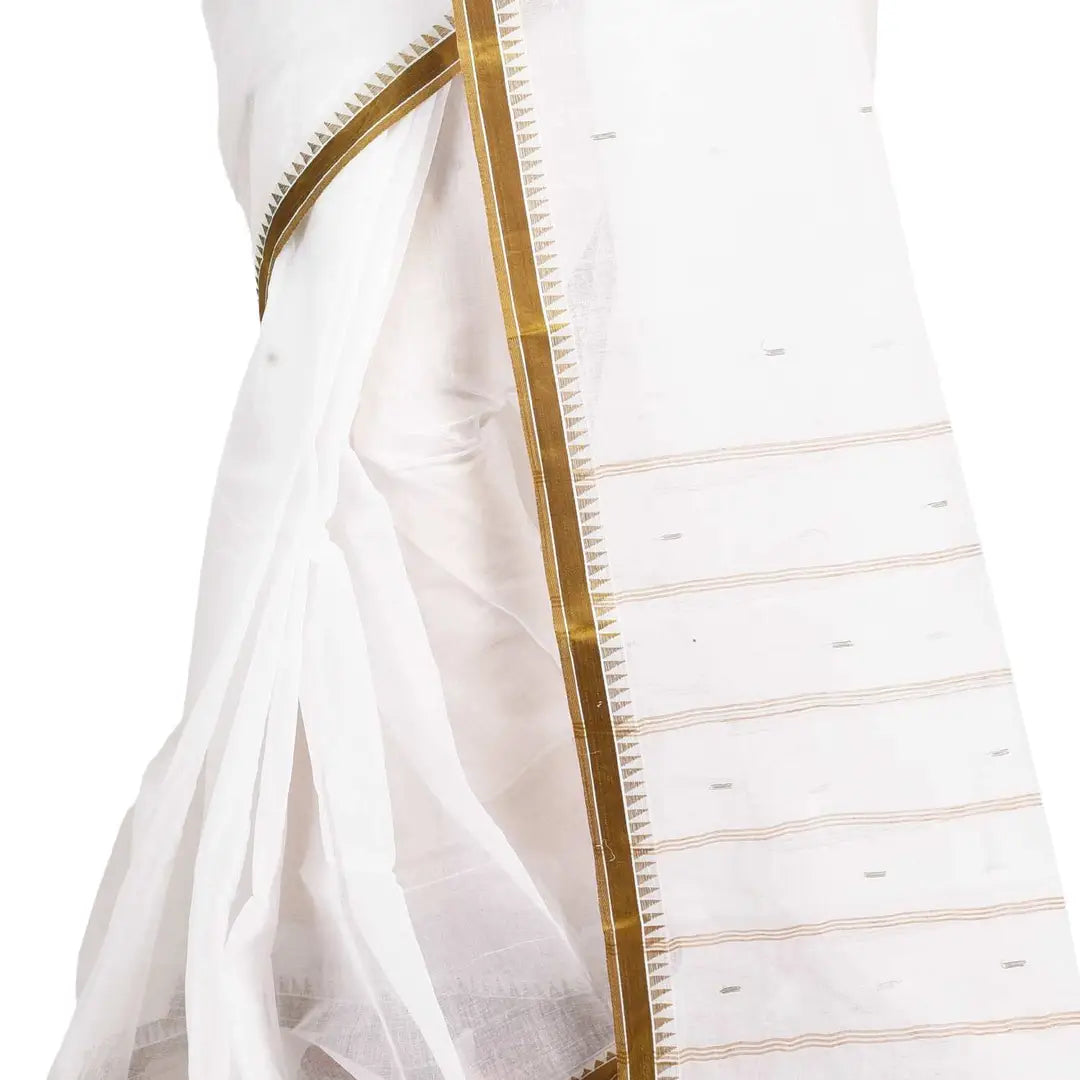 Reliable Pure Cotton Bengali Tant Handloom Saree without Blouse Piece For Women