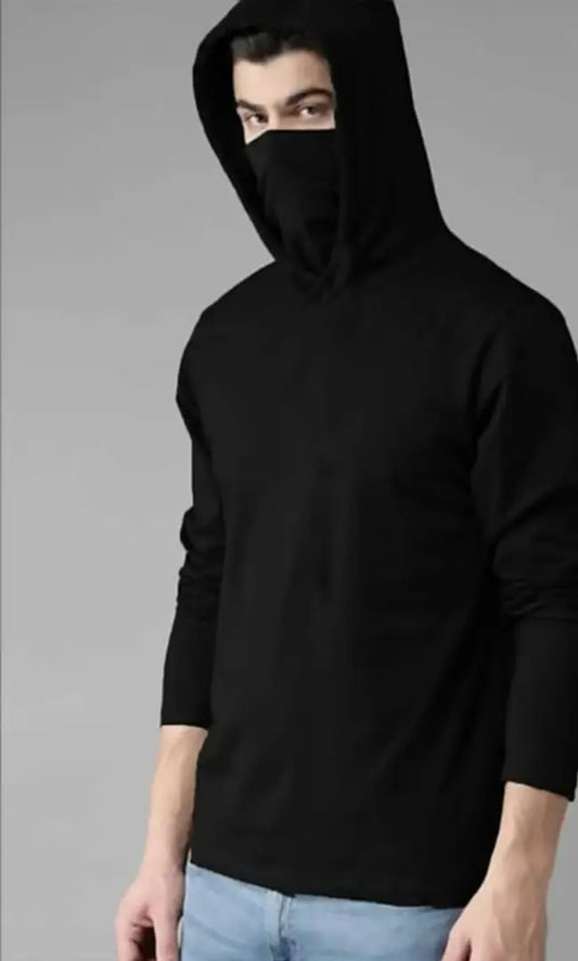 Stylish Fancy Cotton Blend Solid Hoodies For Men
