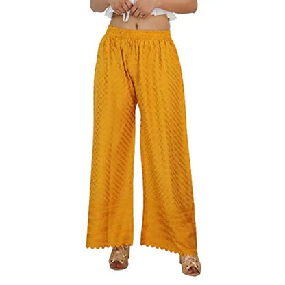 Trend Level Full Chicken Embroidery Work Palazzo Pant Women  Girls