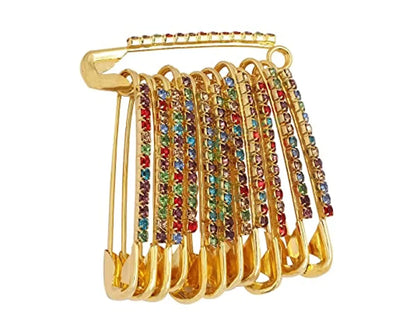 Stylish  Saree Hijab Safety Pin Brooch And Sari Pins For Women