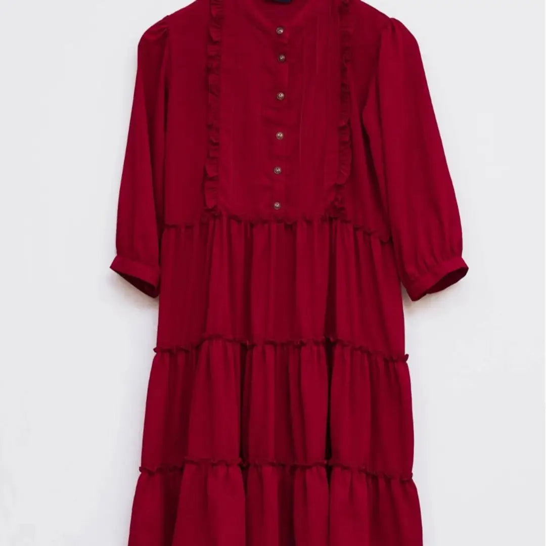 TRENDY RED WESTERN DRESS