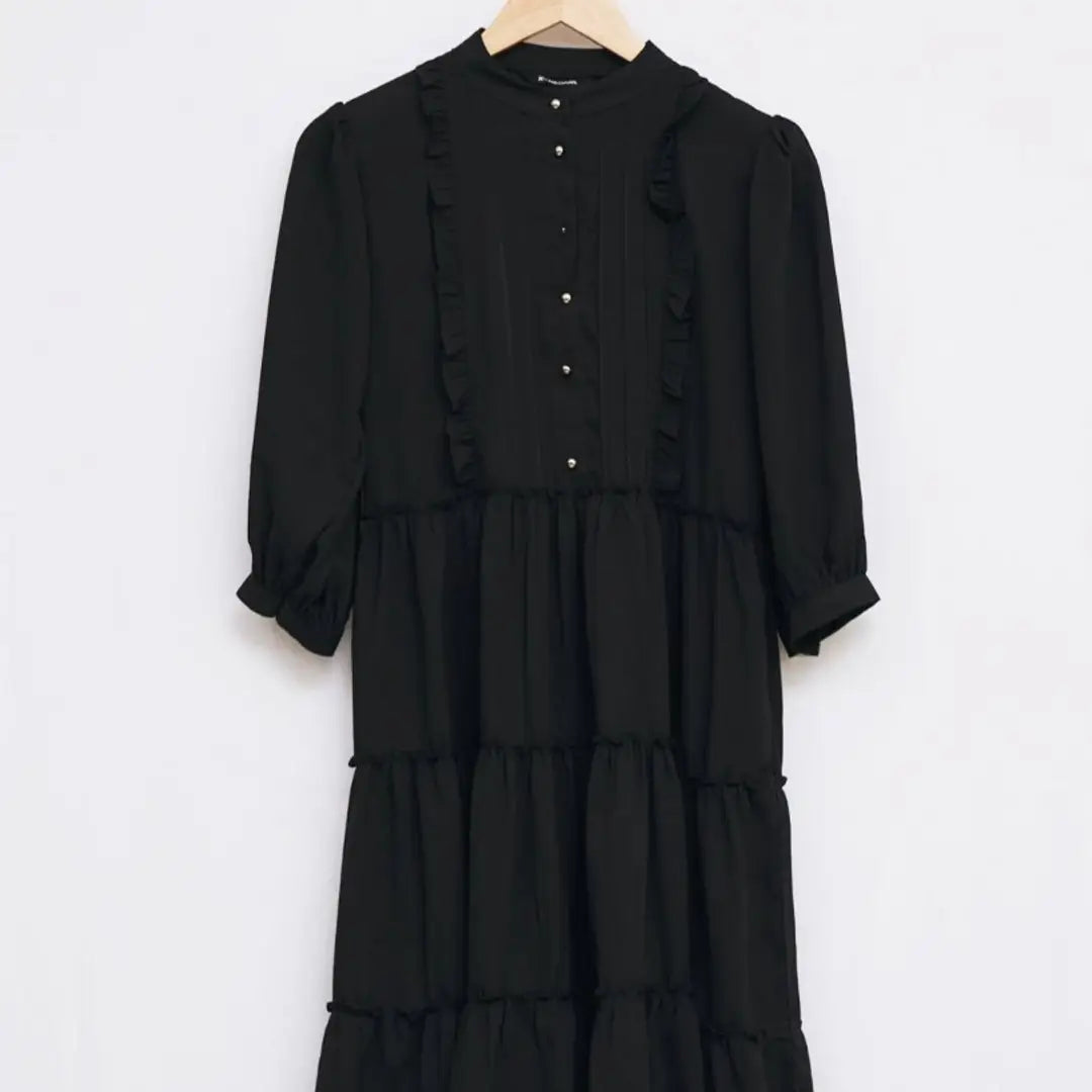 TRENDY BLACK WESTERN DRESS
