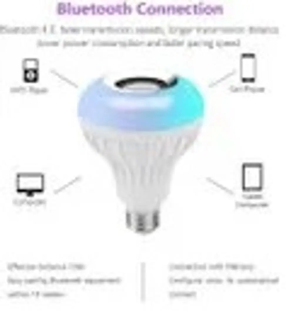 Music Bulb with Bluetooth Speaker Music Color changing led Bulb, DJ Lights with Remote C