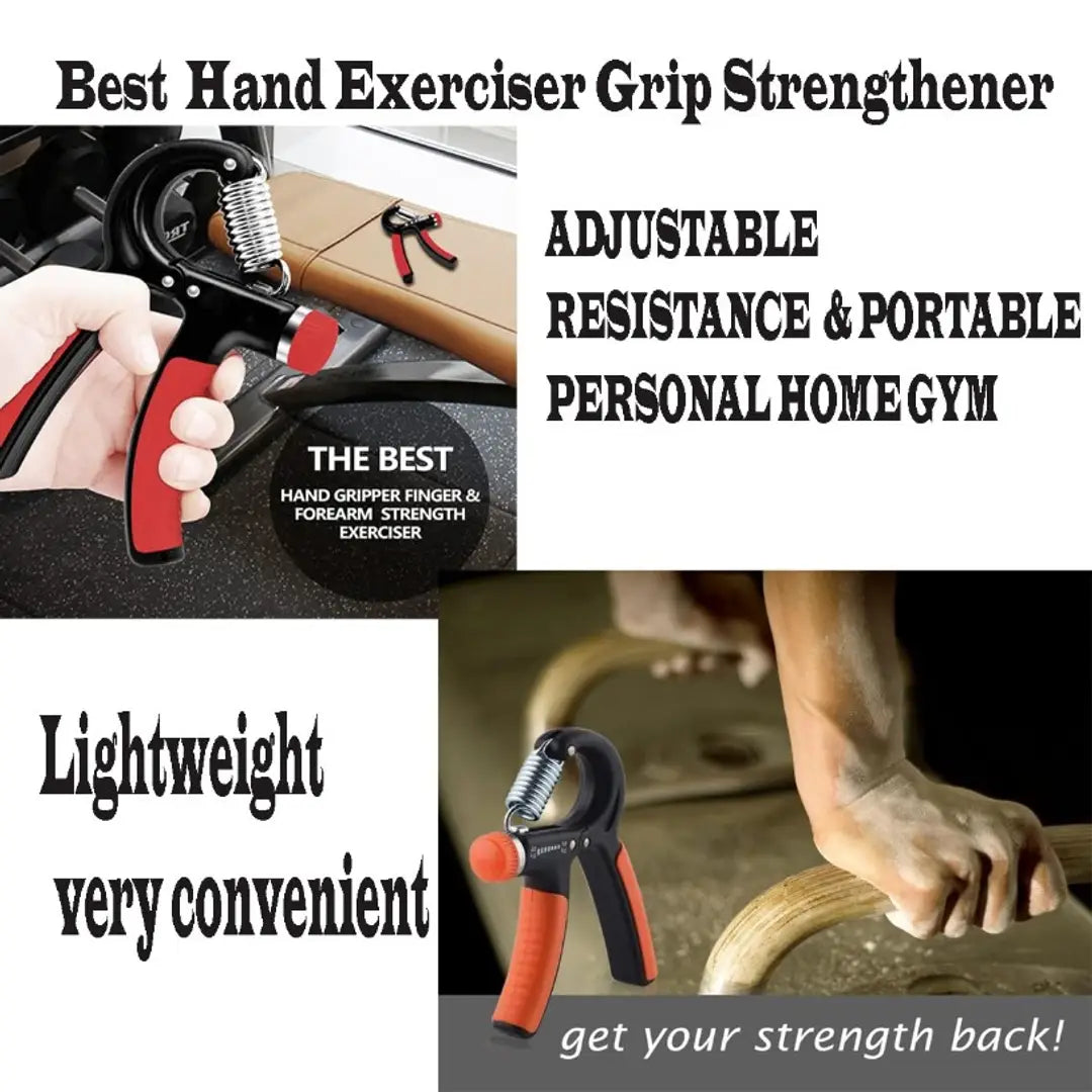 Hand Strengthener, Hand Grip Exerciser Strengthener with Adjustable Resistance 10-40 kg, Forearm Strengthener, Hand Exerciser for Muscle Building and Injury Recovery