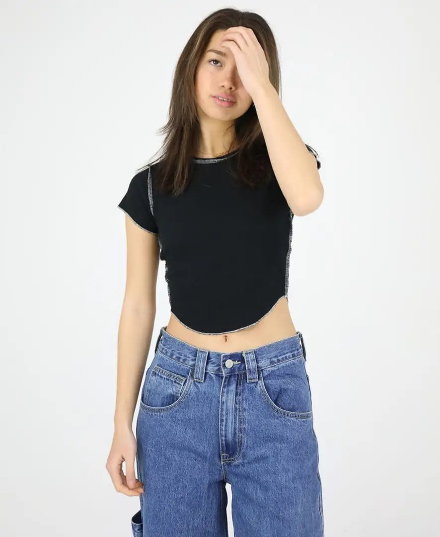 Ribbed Fitted Crop Top