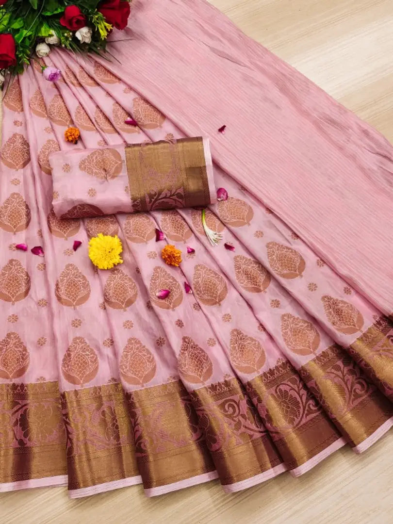 New Launch Banarasi Cotton Silk Saree for Wedding Wear