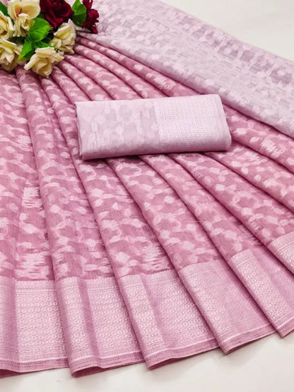 New Launch Heavy Banarasi Cotton Silk Saree for Traditional Wear