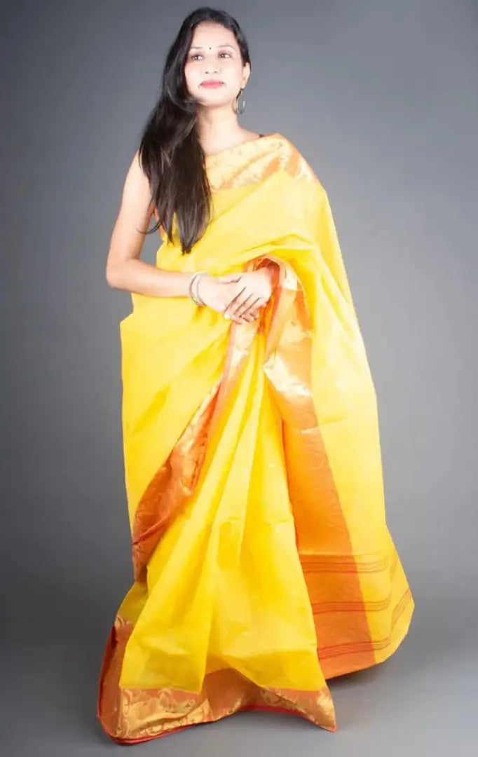 Pure cotton tant saree For stylish Women