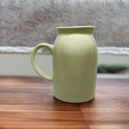 Solid Ceramic lightweight Milk Mug, Coffee Tumbler (Light Green)