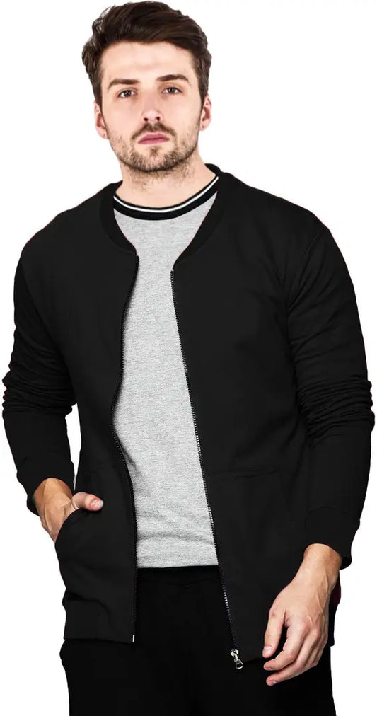 Stylish Fancy Cotton Solid Jackets For Men