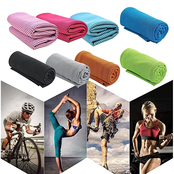 Unisex Ice Towel workout & Indoor / Outdoor Sports (Random Color)