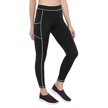 MYO Stretchable Gym wear Sports Leggings Ankle Length Workout Tights | Sports Fitness Yoga, Dance, Jogging Pant, Track Pants for Girls  Women Sizes