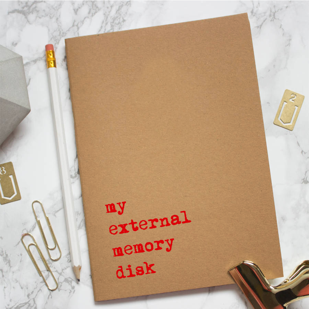 Kraft Notebook - My External Memory Disk