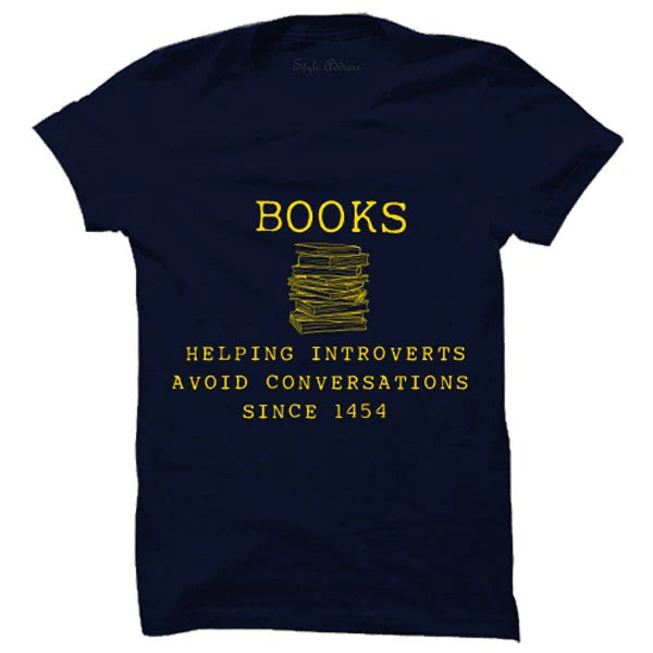 Books Introvert T-shirt
