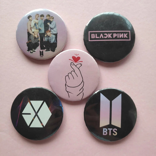 Badges - K-Pop (Pack of 5)