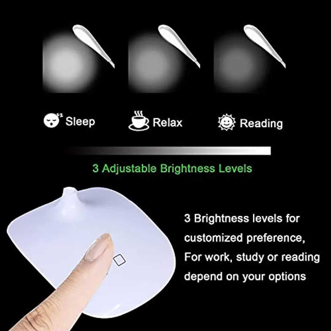 Varkaus Rechargeable LED Touch On/Off Switch Desk Lamp | Table Lamps USB Charging Light for Study | Dimmer Led Table Lamps (30 cm) (Non Returnable)