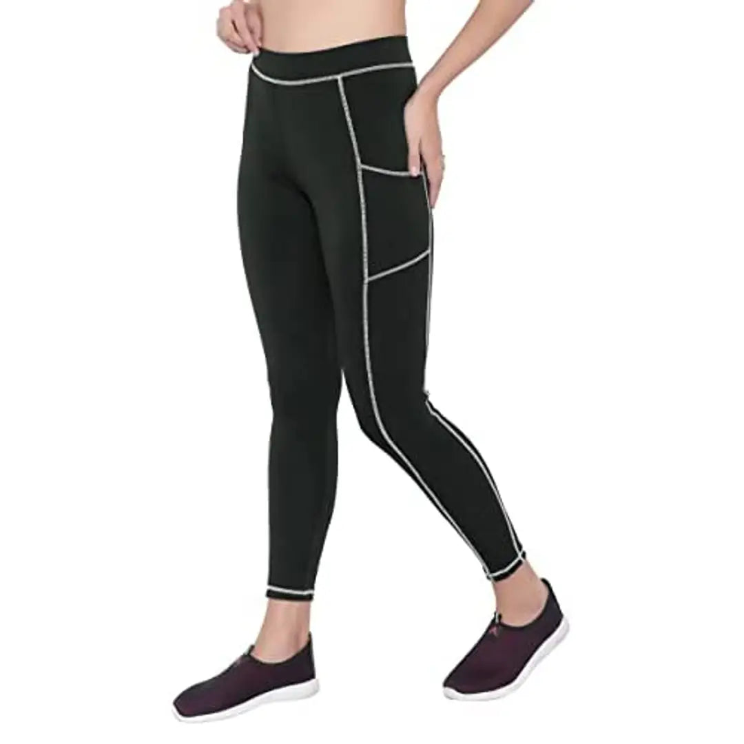 MYO Gym wear Ankle Length Stretchable Workout Tights / Sports Tights / Sports Fitness Yoga Track Pants for Girls  Women Sizes :- S,M,L,XL,XXL