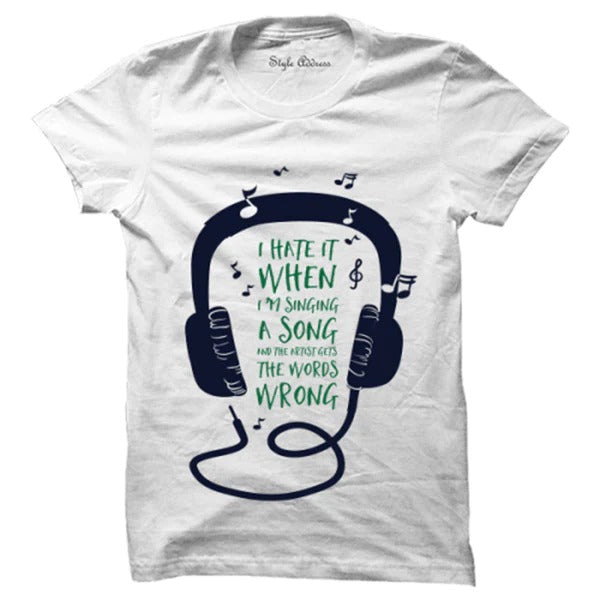 Song Wrong Words T-shirt