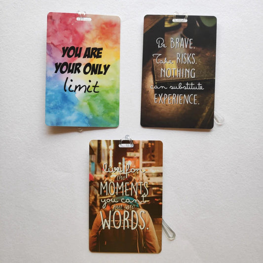 Luggage Tags - Motivational (Pack of 3)