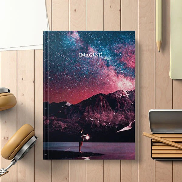 Hardbound Notebook - Imagine